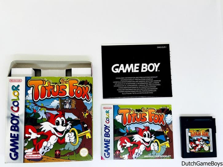 Gameboy Color - Titus The Fox - EUR, Spelcomputers en Games, Games | Nintendo Game Boy, Gebruikt, Verzenden