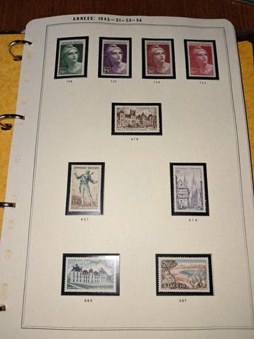 Frankrijk - Kavel Franse postzegels, nieuw, zonder scharnier, Gestempeld