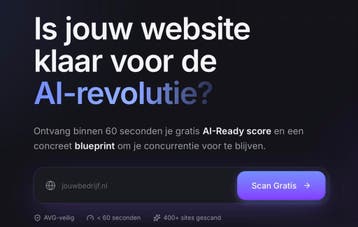 Is jouw website AI Ready? Maak nu een gratis scan, Webdesign