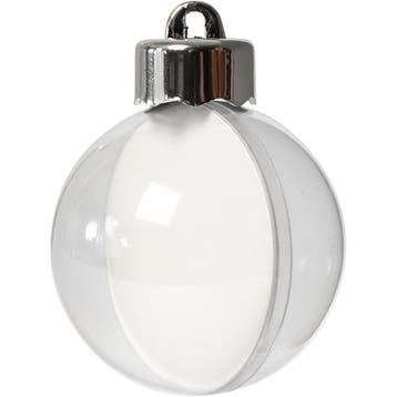 Deco ballen, d 5 cm, transparant, 10 stuk/ 1 doos, Nieuw