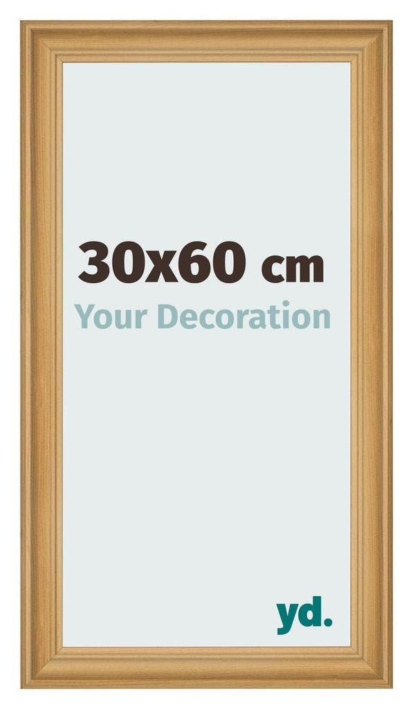 Fotolijst 30x60 cm - Dennen Houtnerf - MDF - Lazio, Huis en Inrichting, Woonaccessoires | Lijsten, Nieuw, Verzenden