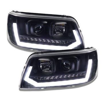 Koplampen VW T5 03-09 real DRL LED Dynamisch, Ophalen of Verzenden, Nieuw