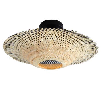 Landelijke plafonnière bruin, Cordoba, Huis en Inrichting, Lampen | Plafondlampen, Ophalen of Verzenden, Nieuw, Metaal, Landelijk
