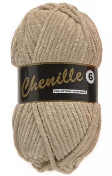 Lammy Yarns Chenille 6 - 791 Zandbeige - Fluweelzacht Gare, Ophalen of Verzenden, Nieuw