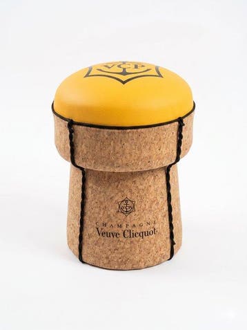 Veuve Cliquot Champagne Cork Puff – Unique Collector’s Piece, Nieuw