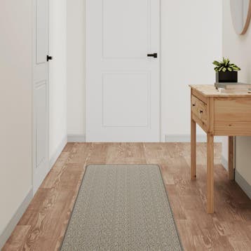 vidaXL Tapijtloper 50x200 cm sisal-look platina, Huis en Inrichting, Stoffering | Tapijten en Kleden, Verzenden, Nieuw