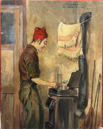 Lucien Fournet (1902-1975) - Portrait Augustin Memin en