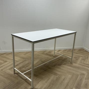 sta-tafel 180x80 cm hoogte 110 cm, wit - Gratis Bezorging, Ophalen of Verzenden, Gebruikt