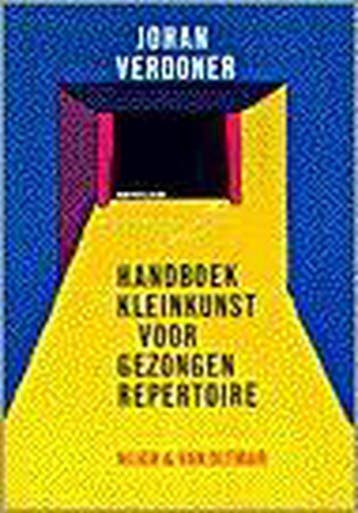 Handboek kleinkunst voor gezongen repertoire - J. Verdoner, Boeken, Verzenden, Gelezen, J. Verdoner