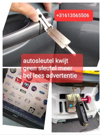 autosleutel kwijt alle merken geen sleutel Op locatie, Nieuw, Citroën