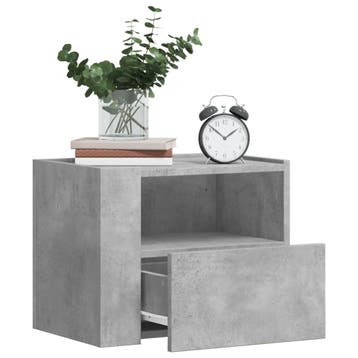 vidaXL Nachtkastjes 2 st wandgemonteerd 45x30x35 cm, Verzenden, Nieuw, Hout