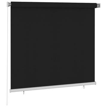 vidaXL Rolgordijn voor buiten 165(B)x140(H) cm zwart, Verzenden, Nieuw, Zwart