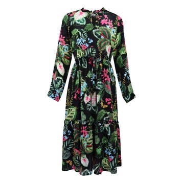 Princess goes Hollywood • fleurige jurk • 40, Kleding | Dames, Jurken, Maat 38/40 (M), Princess goes Hollywood, Verzenden, Zwart