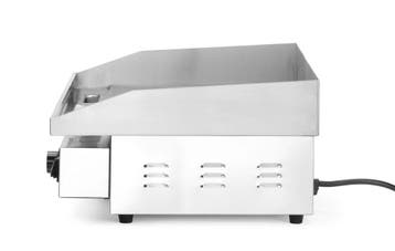 Hendi Bakplaat Glad | Budget Line | RVS | 3000W | 220–240V |, Ophalen of Verzenden, Nieuw in verpakking