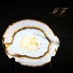 Prachtige agaatsnede met standaard Plak - Hoogte: 180 mm -