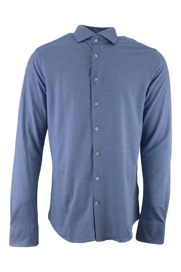 Dutch Dandies Overhemd in maat 42 Blauw, Verzenden, Zo goed als nieuw, Blauw, Dutch Dandies
