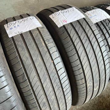 2 x Michelin Primacy 4 215-55-17 Zomerbanden 4,5mm, 17 inch, Ophalen of Verzenden, Band(en), Personenwagen