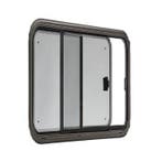 Schuifraam Caravan 450x500mm Polyplastic Duoplissé - links