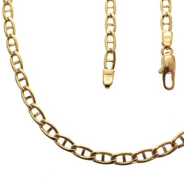 Urban gouden marine schakel ketting, Ophalen of Verzenden, Gebruikt, Goud, Goud