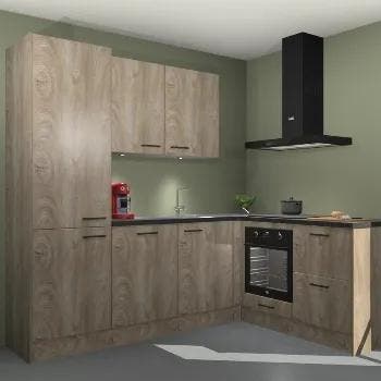 Cantaro eiken keuken Lyon 22165, Huis en Inrichting, Keuken | Complete keukens, Verzenden