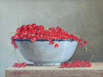 Hans Habraken (1946) - Bessen in een schaal op tafel