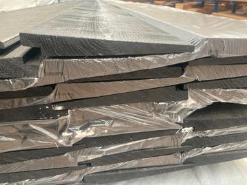 Zwarte potdekselplanken–zweeds rabat–schutting–9/25x175mm, Ophalen, Minder dan 25 mm, Nieuw, 200 tot 250 cm
