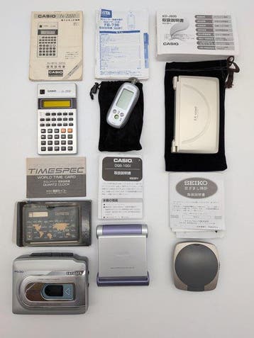 Casio Lot of 7 vintage electronics - XD-J800, fx-2200,, Nieuw
