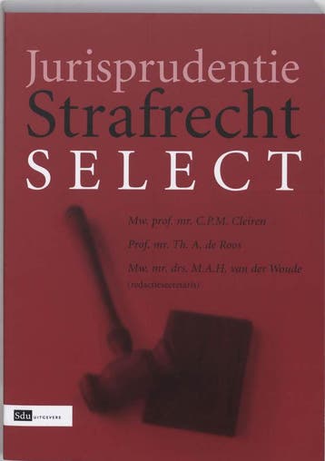 JURISPRUDENTIE STRAFRECHT SELECT 9789012115995 Th.A. De Roos, Verzenden, Gelezen, Th.A. De Roos