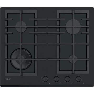 Haier Serie 4 Inbouw Gaskookplaat HAVG6BF4HB 60cm - Zwart, Ophalen of Verzenden, Nieuw