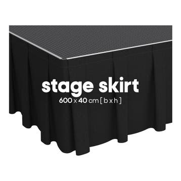 FORTEX Podiumrok geplooid 6m (b) x 40cm (h) StageMolton 320, Verzenden, Nieuw