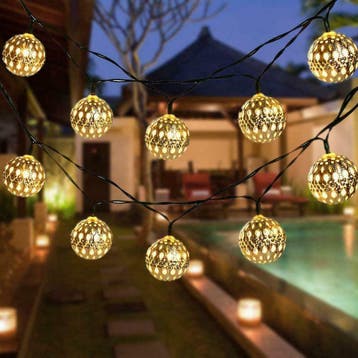 Solar lichtsnoer Marrakech - Warm Wit licht, Tuin en Terras, Zonne-energie, Kunststof, Verzenden, Overige typen