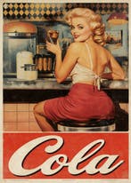 Kleury.art - 1950s Advertisments: Diner Cola” by Kleury.art