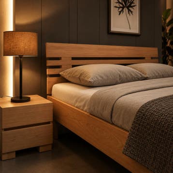 Van Schaik Lucano Massief Houten Bed - 200 x 220, Huis en Inrichting, Nieuw