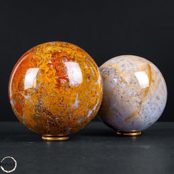 Oceaanjaspis-bollen – Unieke natuurlijke kunst met