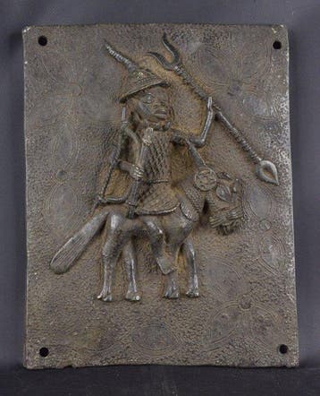 Koninkrijk Benin - Bronzen gedenkplaat - Edo - Nigeria