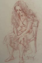 Rino Pianetti (1920-1992) - Donna seduta