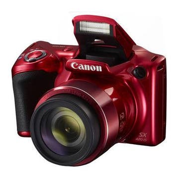 Canon PowerShot SX420 IS Digitale Bridge Camera - Rood, Verzenden, Zo goed als nieuw