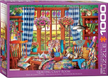 Patchwork Craft Room Puzzel (1000 stukjes) | Eurographics -, Verzenden, Nieuw