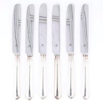 Auerhahn - Dessertmes - Bestekset (6) - .800 zilver