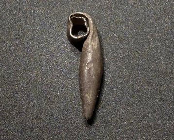 Oud-Romeins Zilver Amulet-hanger in de vorm van een