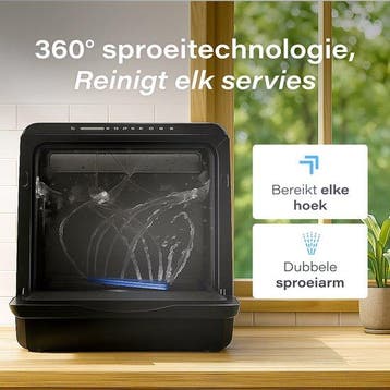 2dekans | Skoov Mini Vaatwasser met waterreservoir PRO - 3, Ophalen of Verzenden, Zo goed als nieuw
