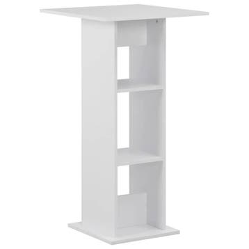 vidaXL Bartafel 60x60x110 cm wit, Huis en Inrichting, Verzenden, Nieuw