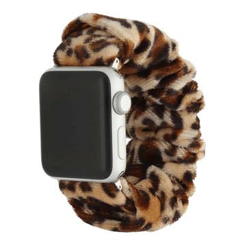 Apple Watch bandje Savara - scrunchie - nylon - tijger, Verzenden, Nieuw