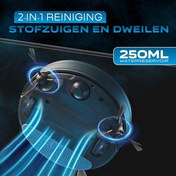 2dekans | Powell Robotstofzuiger - Robotstofzuiger met, Witgoed en Apparatuur, Ophalen of Verzenden, Zo goed als nieuw