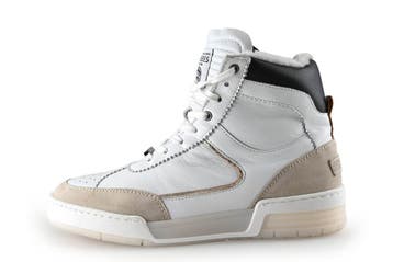 Shabbies Amsterdam Hoge sneakers in maat 41 Wit, Verzenden, Wit, Shabbies Amsterdam, Sneakers of Gympen
