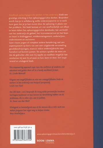 Handboek oplossingsgericht werken in het onderwijs, Verzenden, Zo goed als nieuw, Louis Caufmann