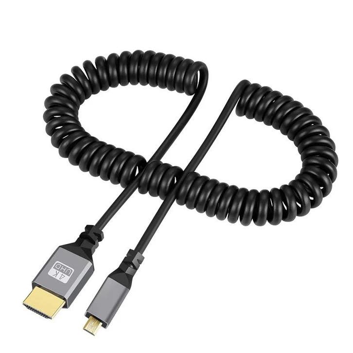 DrPhone MicroFlex - HD Streaming Kabel - 2.4M - HDMI Tot Mic, Computers en Software, Pc- en Netwerkkabels, Verzenden