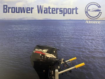 Suzuki 9.9 pk | Nieuwstaat | Elektrische start, Watersport en Boten, 5 tot 10 pk, Viertaktmotor, Ophalen of Verzenden, Zo goed als nieuw