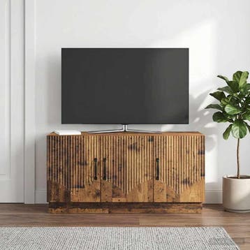 vidaXL TV-kast Oud hout 99 x 34,5 x 47 cm Bewerkt hout, Minder dan 50 cm, Verzenden, Nieuw, Minder dan 100 cm