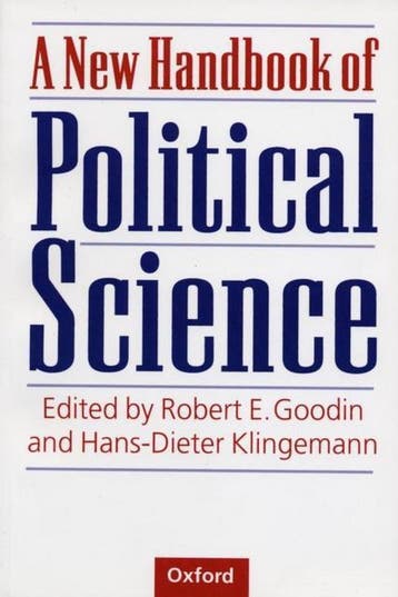 New Handbook Of Political Science - Goodin 9780198294719, Verzenden, Gelezen, Goodin